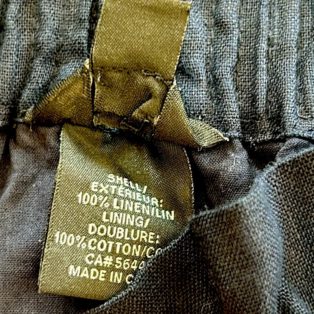 J. CREW NWOT Navy size 6 linen paper bag waist skirt with pockets - Picture 4 of 7